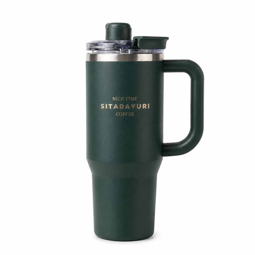 Premium Insulated Travel Mug with Handle (40 oz)
