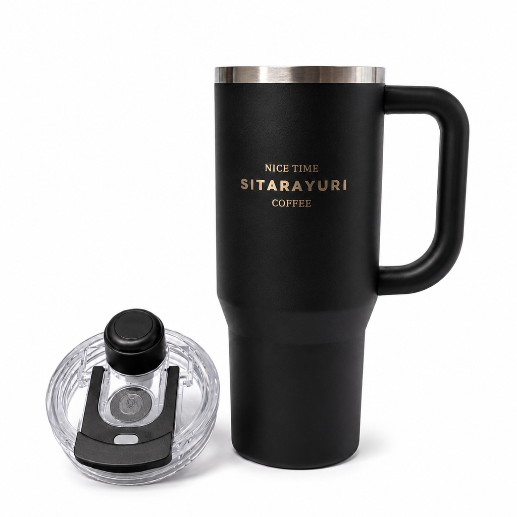 Premium Insulated Travel Mug with Handle (40 oz)