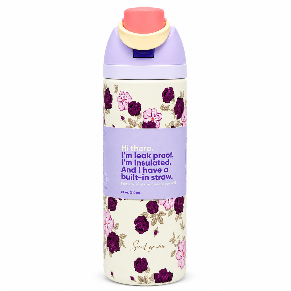 Floral Insulated Bottle