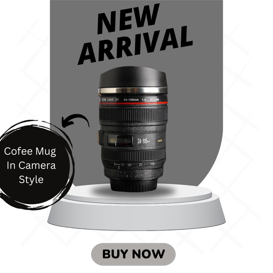 Coffee Mug In Camera Lens Style